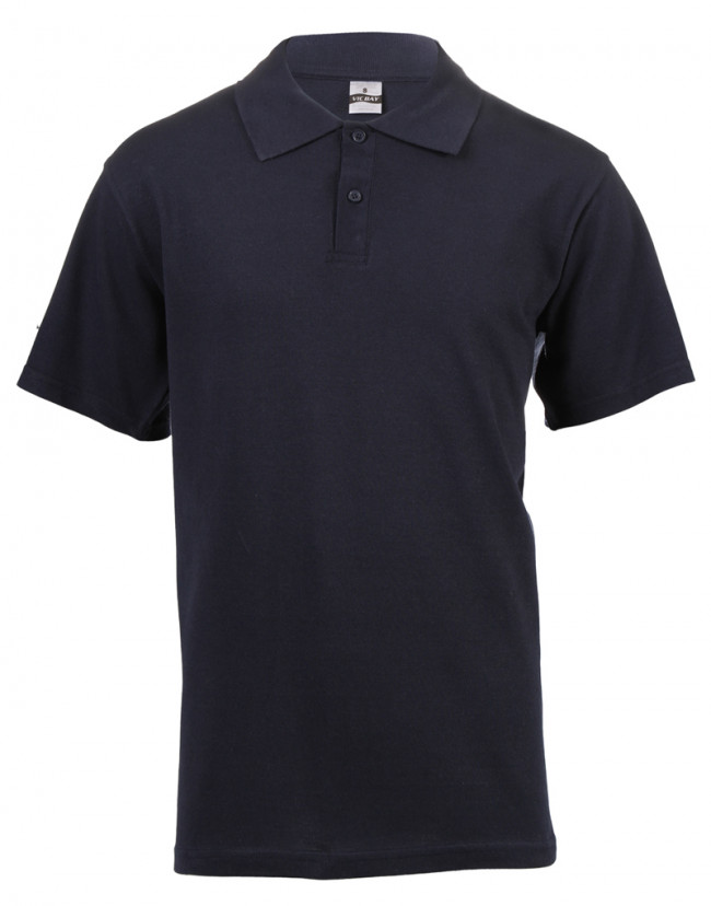 VicBay Mens Polo Pique Golf shirt 180gm - Navy from FTS Safety